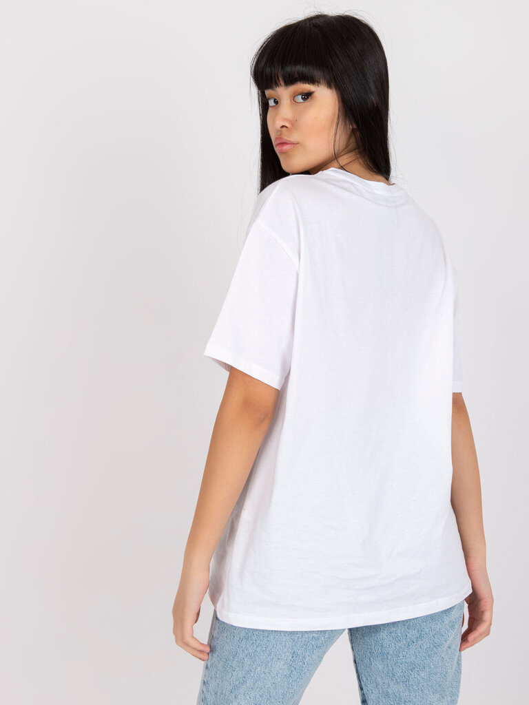 Marškinėliai moterims Factory Price 2016103205370, balti цена и информация | Marškinėliai moterims | pigu.lt