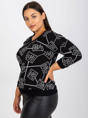 Megztinis moterims Relevance 2016103216628, juodas kaina ir informacija | Megztiniai moterims | pigu.lt