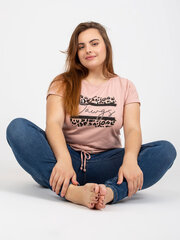 Marškinėliai moterims Relevance 2016103216062, rožiniai цена и информация | Женские футболки | pigu.lt