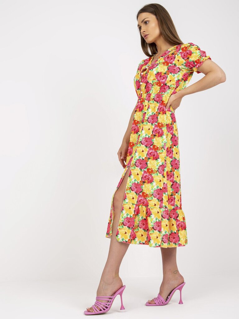 Suknelė moterims Italy Moda 2016103236756, geltona kaina ir informacija | Suknelės | pigu.lt