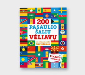 200 pasaulio šalių veliavos цена и информация | Путеводители, путешествия | pigu.lt