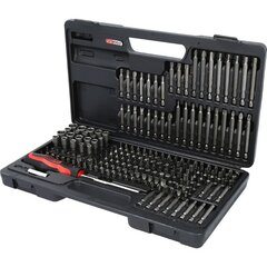 Antgalių komplektas 1/4", 208 vnt, KS Tools kaina ir informacija | Mechaniniai įrankiai | pigu.lt