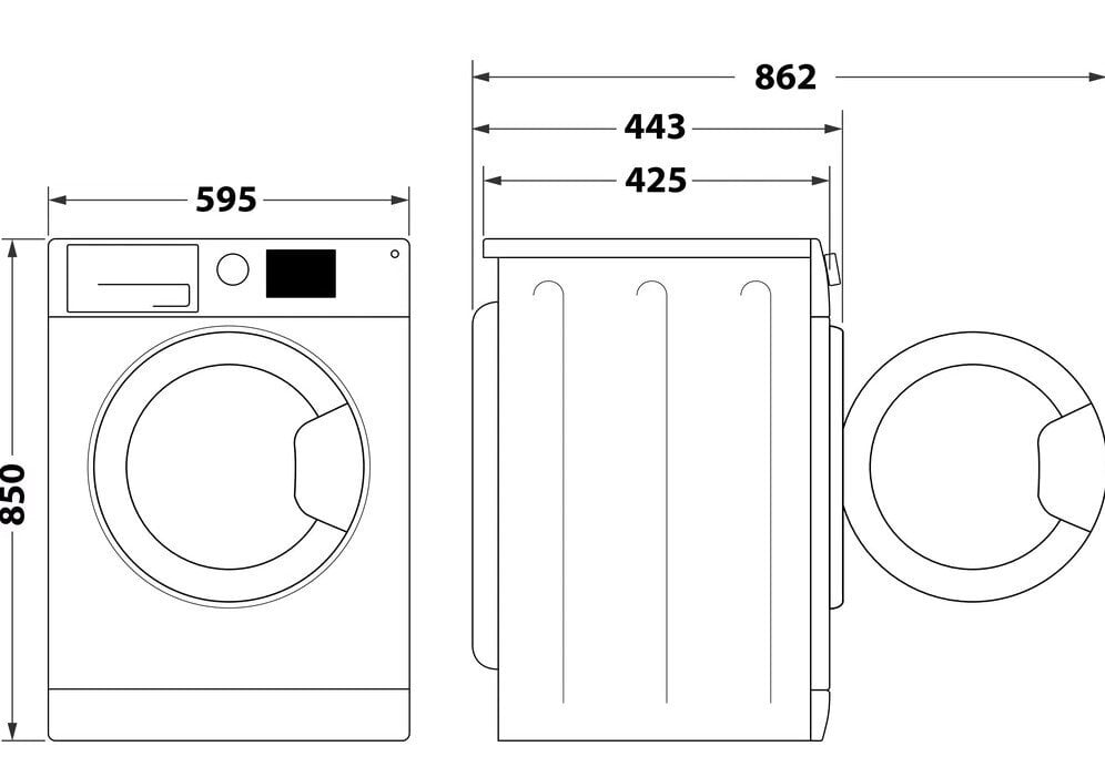 Indesit MTWSA61294WKEE kaina ir informacija | Skalbimo mašinos | pigu.lt