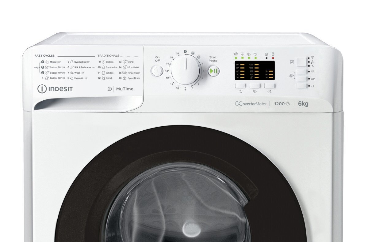 Indesit MTWSA61294WKEE цена и информация | Skalbimo mašinos | pigu.lt