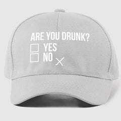 Кепка Are you drunk?, пепельный цвет цена и информация | Оригинальные шапки | pigu.lt