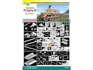 Konstruktorius Dragon Pz.Kpfw. IV Ausf. F1(F), 1/35, 6315 kaina ir informacija | Dragon Vaikams ir kūdikiams | pigu.lt