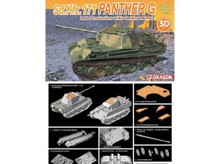 Конструктор Dragon - Sd.Kfz. 171 Panther G Late Production w/Air Defense Armor, 1/72, 7696 цена и информация | Конструкторы и кубики | pigu.lt