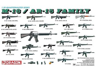 Konstruktorius Dragon M-16 / AR-15 Family, 1/35, 3801 kaina ir informacija | Dragon Vaikams ir kūdikiams | pigu.lt