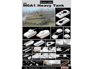 Konstruktorius Dragon M6A1 Heavy Tank, 1/35, 6789 kaina ir informacija | Konstruktoriai ir kaladėlės | pigu.lt