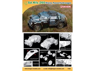 Konstruktorius Dragon Kleine Panzerfunkwagen Sd.Kfz. 260, 1/72, 7446 kaina ir informacija | Dragon Vaikams ir kūdikiams | pigu.lt
