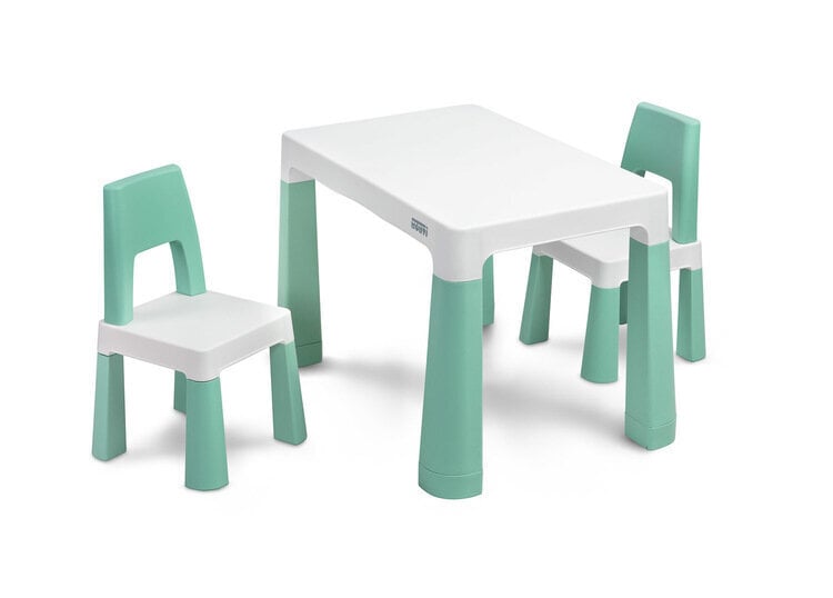 3-ių dalių vaikiškų baldų komplektas Toyz Monti, žalias цена и информация | Vaikiškos kėdutės ir staliukai | pigu.lt