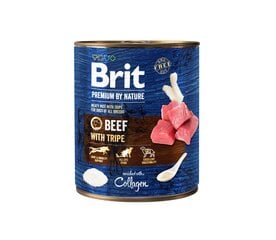 "Brit Premium By Nature" консервы с говядиной и яичными желтками 400г цена и информация | Сухой корм для собак | pigu.lt