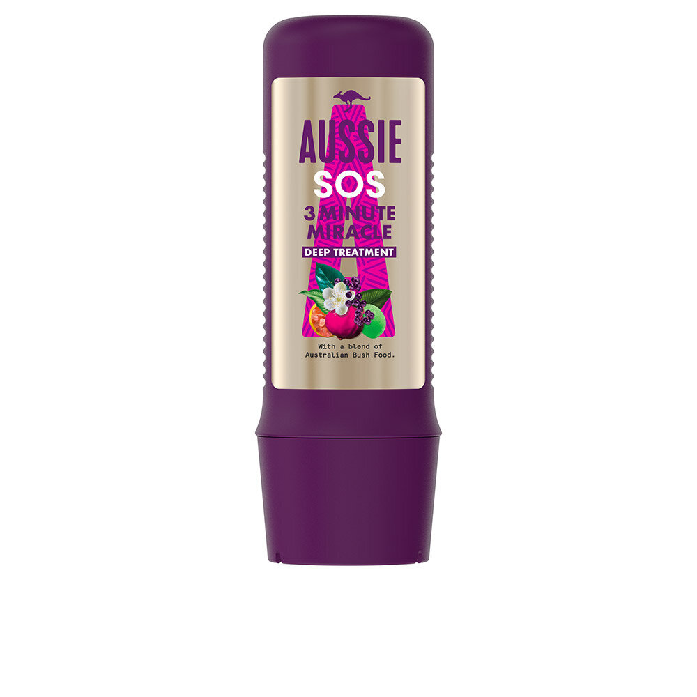 Plaukų kaukė Aussie 3 Minute Miracle SOS, 225 ml kaina ir informacija | Priemonės plaukų stiprinimui | pigu.lt