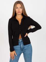 Marškiniai moterims Rue Paris 2016103251940, juodi цена и информация | Женские блузки, рубашки | pigu.lt