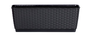 Vazonas Prosperplast Ratolla Case P DRL300P-S433, juodas kaina ir informacija | Vazonai | pigu.lt