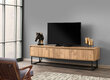 Prekė su pažeidimu.TV staliukas Kalune Design Tilsim 180 cm, rudas/juodas kaina ir informacija | Prekės su pažeidimu | pigu.lt