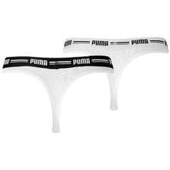 Kelnaitės moterims Puma String, baltos, 2 vnt цена и информация | Трусики | pigu.lt