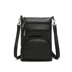 Del Black Мужская сумка через плечо с RFID-блокировкой, черная цена и информация | Мужские сумки | pigu.lt