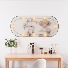 Sieninis veidrodis su LED lemputėmis vidaXL 40x90cm цена и информация | Зеркала | pigu.lt