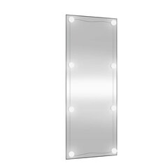 Sieninis veidrodis su LED lemputėmis vidaXL 40x100cm kaina ir informacija | Veidrodžiai | pigu.lt