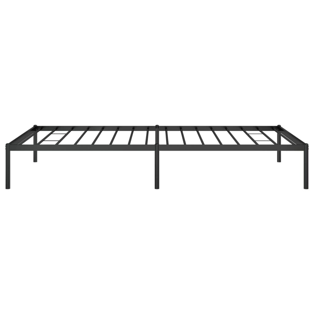 vidaXL Metalinis lovos rėmas, juodos spalvos, 107x203cm kaina ir informacija | Lovos | pigu.lt