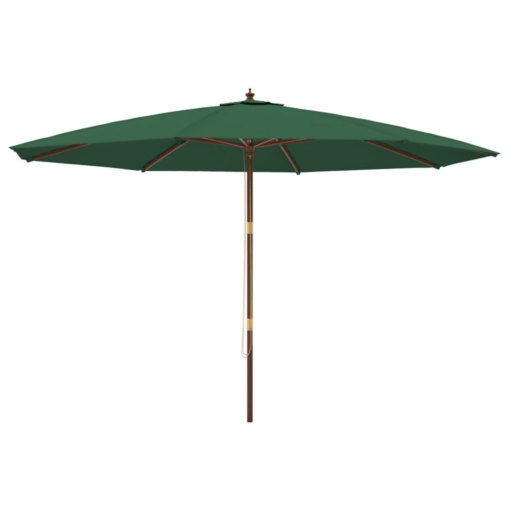 Sodo skėtis nuo saulės vidaXL 400x273cm, žalias цена и информация | Skėčiai, markizės, stovai | pigu.lt