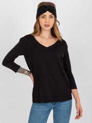 Женская черная блузка больших размеров цена и информация | Женские блузки, рубашки | pigu.lt