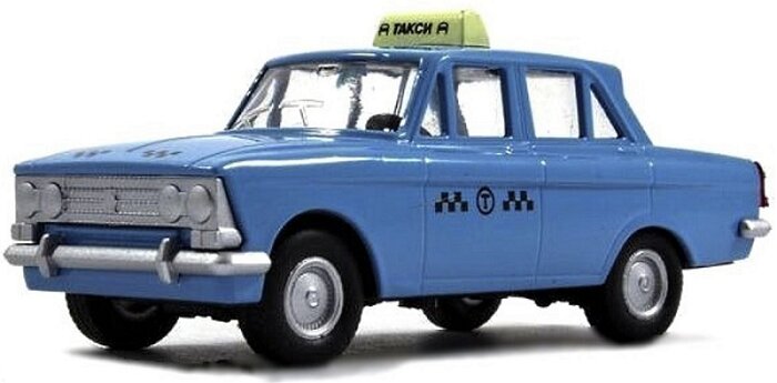 Automobilio modelis Atlas Moskvitch 408 Taxi, 1964, 1:43, mėlynas kaina ir informacija | Kolekciniai modeliukai | pigu.lt