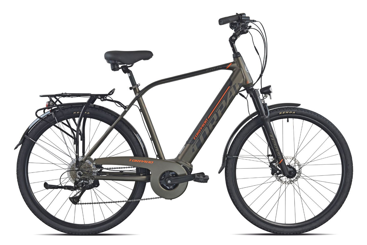 Elektrinis dviratis Torpado Eros T225, pilkas kaina ir informacija | Elektriniai dviračiai | pigu.lt