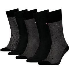Tommy Hilfiger vyriškos kojinės 5 vnt. dovanų dėžutėje, juodos kaina ir informacija | Vyriškos kojinės | pigu.lt