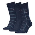 Tommy Hilfiger vyriškos kojinės 3 vnt. dovanų dėžutėje, mėlynos spalvos