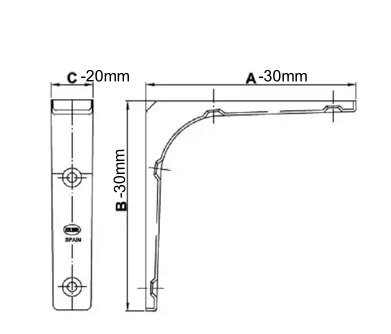 Kampai 2, 30*30mm, balti, apkrova 90kg, 10 vnt kaina ir informacija | Kiti priedai baldams | pigu.lt