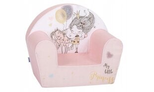 Vaikiškas foteliukas Delsit, rožinis цена и информация | Детские диваны, кресла | pigu.lt