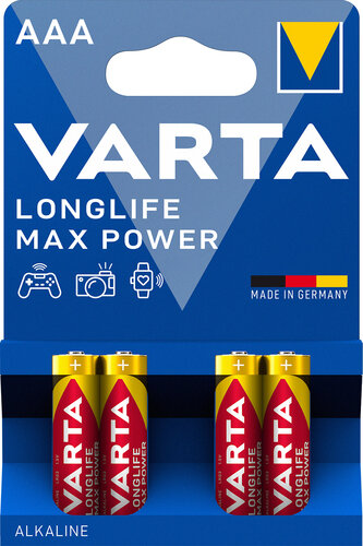 Varta AAA Longlife Max Power baterijos, 12 vnt. kaina ir informacija | Elementai | pigu.lt