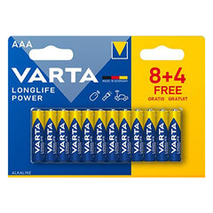 Varta AAA Longlife Max Power baterijos, 24 vnt. kaina ir informacija | Elementai | pigu.lt