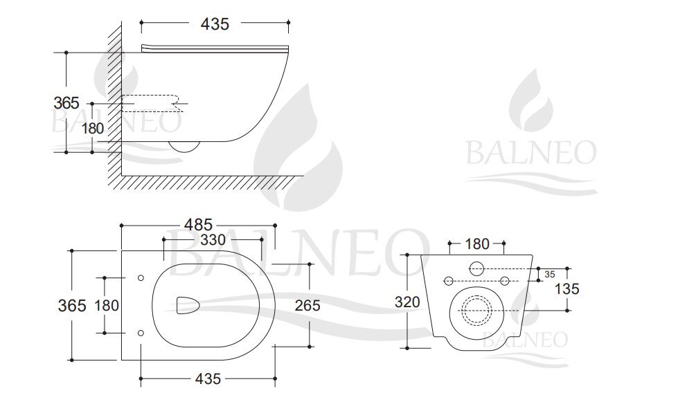 Pakabinamo klozeto komplektas Balneo Fix-Frame Slim potinkinis rėmas su chromo mygtuku LXO ir Luna kompaktišku klozetu kaina ir informacija | Klozetai | pigu.lt