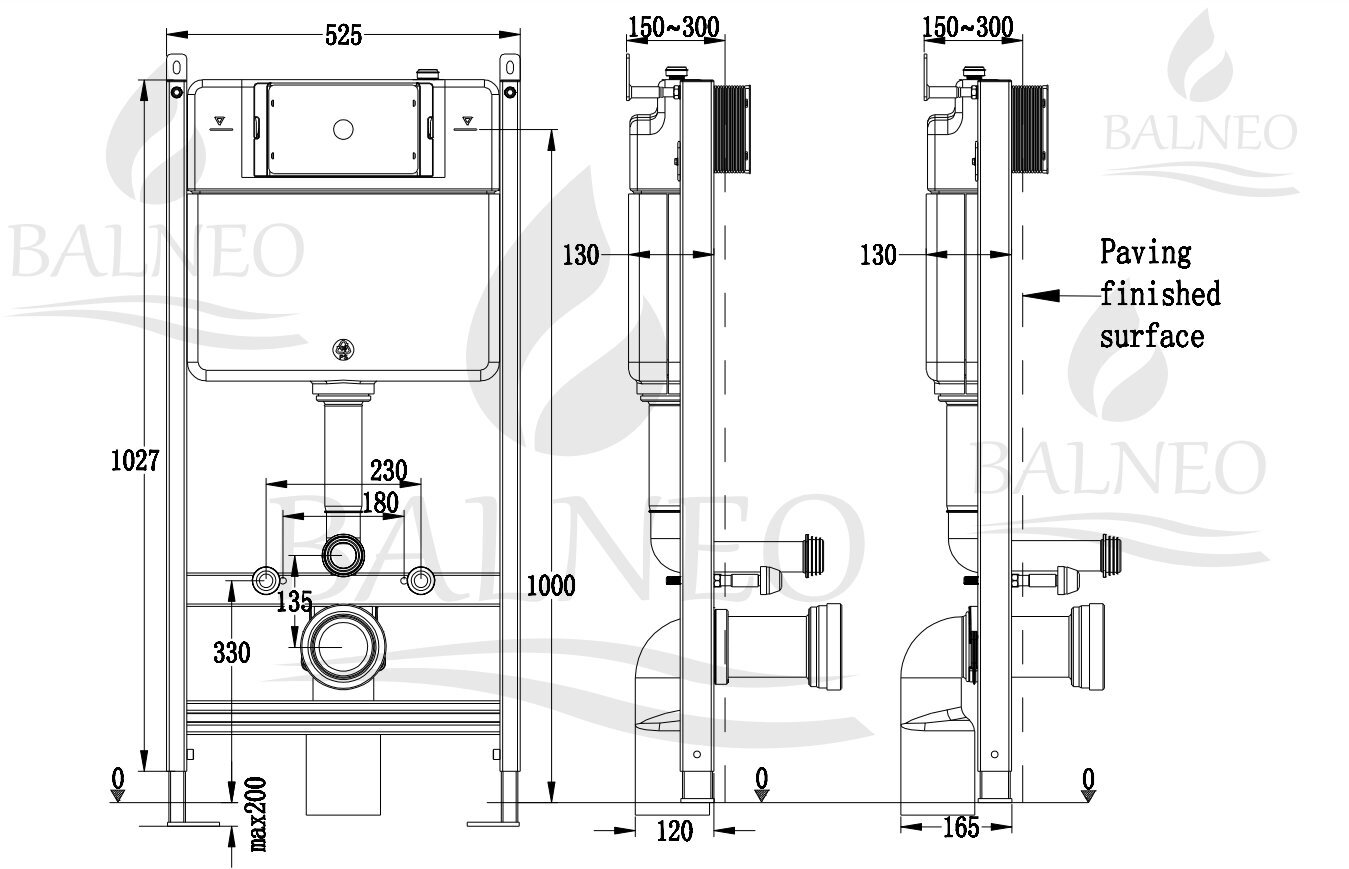 Pakabinamo klozeto komplektas Balneo Fix-Frame Slim potinkinis rėmas su chromo mygtuku LXO ir Luna kompaktišku klozetu kaina ir informacija | Klozetai | pigu.lt