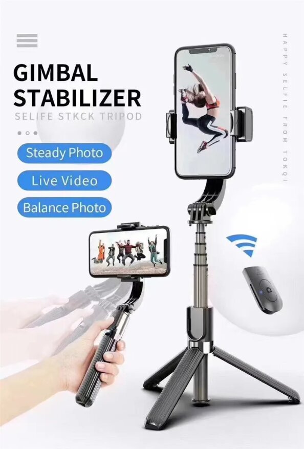 Airi Gimbal Stabilizer L08 цена и информация | Asmenukių lazdos (selfie sticks) | pigu.lt