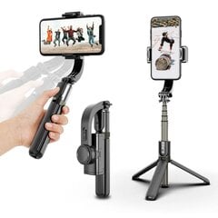 Gimbal Stabilizer L08 Selfie палка-трипод с 1х ось стабилизаций и Bluetooth пультом управления цена и информация | Моноподы для селфи («Selfie sticks») | pigu.lt