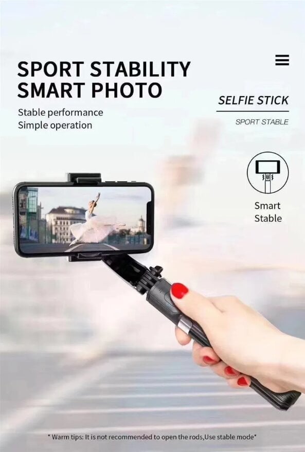 Airi Gimbal Stabilizer L08 kaina ir informacija | Asmenukių lazdos (selfie sticks) | pigu.lt