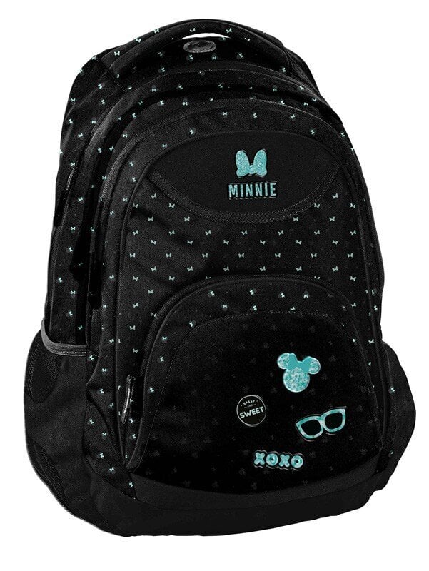Mokyklinė kuprinė Paso Pelytė Minė (Minnie Mouse) DM23WW-2708, juoda kaina ir informacija | Kuprinės mokyklai, sportiniai maišeliai | pigu.lt