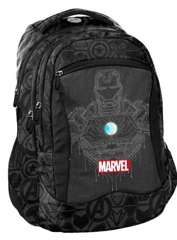 Mokyklinė kuprinė Paso Keršytojai (Marvel Avengers) AV23UU-2808, juoda kaina ir informacija | Kuprinės mokyklai, sportiniai maišeliai | pigu.lt