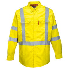 Nedegūs gero matomumo marškiniai, geltoni цена и информация | Рабочая одежда | pigu.lt
