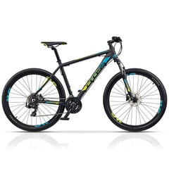 Kalnų dviratis Cross GRX 7 21G, 29", juodas kaina ir informacija | Dviračiai | pigu.lt