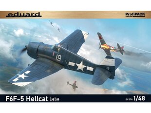 Konstruktorius Eduard Grumman F6F-5 Hellcat late Profipack, 1/48, 8229 kaina ir informacija | Konstruktoriai ir kaladėlės | pigu.lt