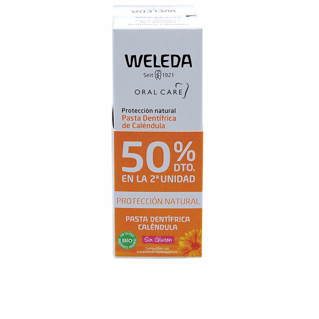 Dantų pasta su medetkomis Daily Protection Weleda Oral Care, 2 x 75 ml kaina ir informacija | Dantų šepetėliai, pastos | pigu.lt