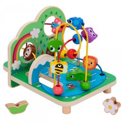 Деревянный многофункциональный лесной лабиринт Tooky Toy цена и информация | Развивающие игрушки | pigu.lt