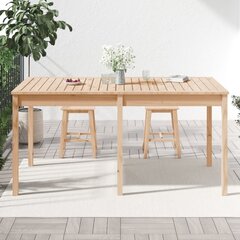 vidaXL Sodo stalas, 159,5x82,5x76cm, pušies medienos masyvas kaina ir informacija | Lauko stalai, staliukai | pigu.lt