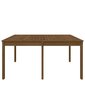 vidaXL Sodo stalas, medaus rudas, 159,5x82,5x76cm, pušies masyvas kaina ir informacija | Lauko stalai, staliukai | pigu.lt