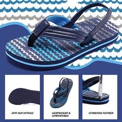 Детские шлёпки IceUnicorn, тёмно-синие, размер 32/33 цена и информация | Детские тапочки, домашняя обувь | pigu.lt